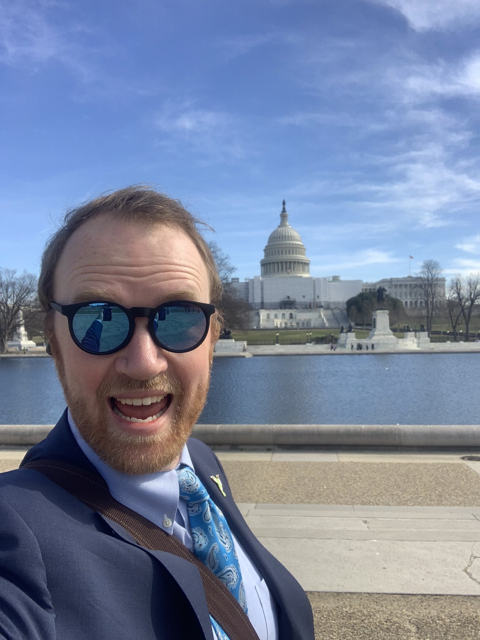 Hardy Kern Hardy Kern of American Bird Conservancy poses in front of the Capitol.