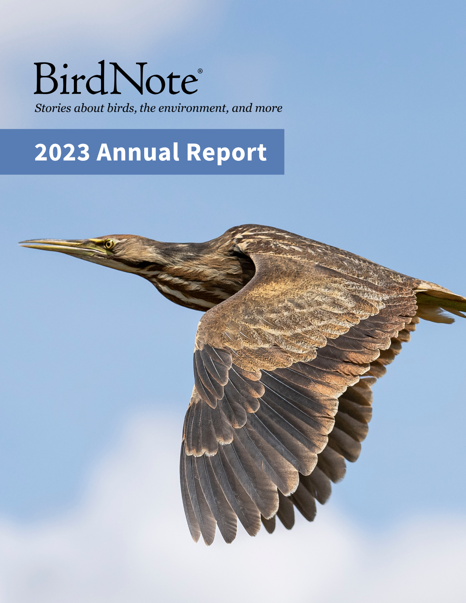 2023 BirdNote Annual Report Cover