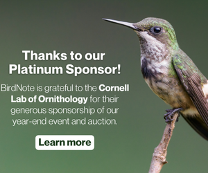 Thanks to our Platinum Sponsor Cornell Lab of Ornithology!