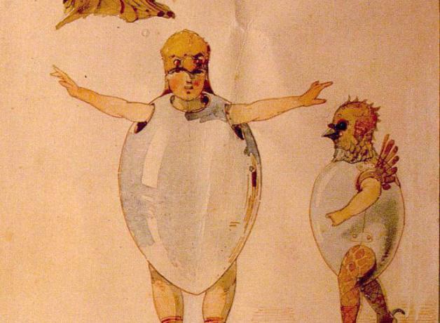Sketch for Ballet of the Unhatched Chicks