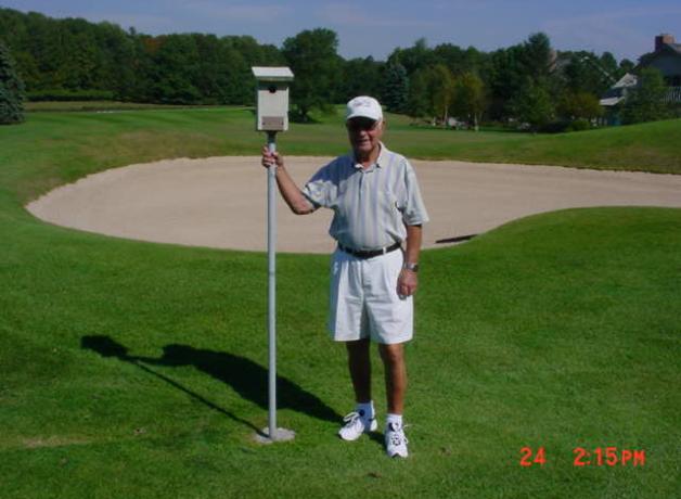 Robert Otto and a Bluebird nesting box