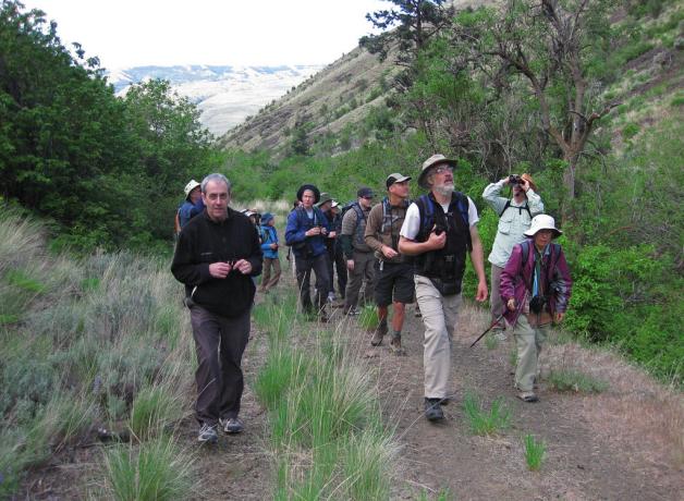 Birders at Seattle Audubon Wenas Campout Memorial Day weekend