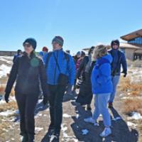 Young birding enthusiasts walking through Rocky Mountain Arsenal National Wildlife Refuge