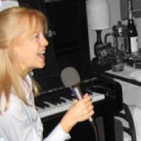 Composer Maria Schneider at work