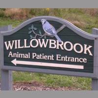 Willowbrook sign pointing to the Animal Patient Entrance
